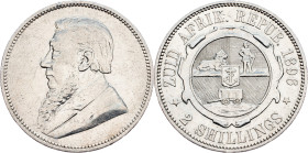South African Republic, 2 Shillings 1896, Pretoria