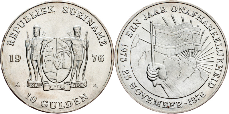 Suriname, 10 Gulden 1976, Utrecht Suriname, 10 Gulden 1976, Utrecht, KM# 16|1st ...