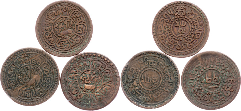 Tibet, Lot of 3pcs Tibet, Lot, 14,766 g, Copper|Lot of 3pcs; -