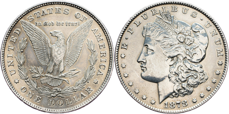 USA, Morgan Dollar 1878, Philadelphia USA, Morgan Dollar 1878, Philadelphia, Ag,...