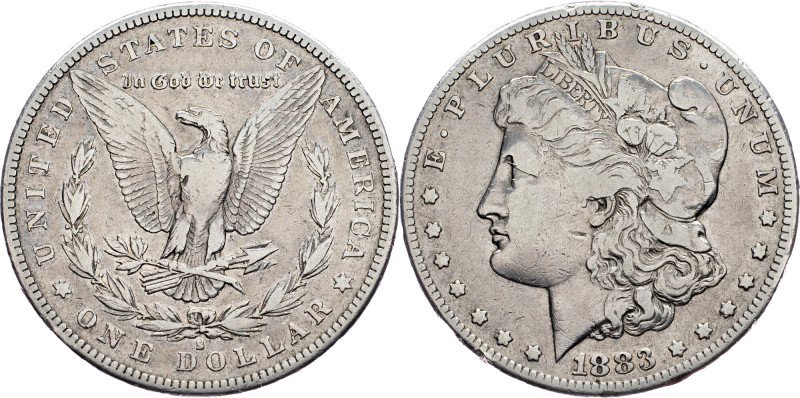 USA, Morgan Dollar 1883, San Francisco USA, Morgan Dollar 1883, San Francisco, A...