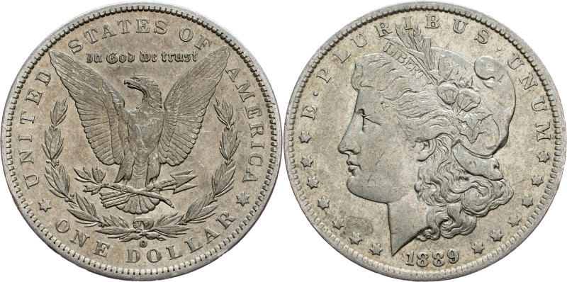 USA, Morgan Dollar 1889, New Orleans USA, Morgan Dollar 1889, New Orleans, Ag, K...