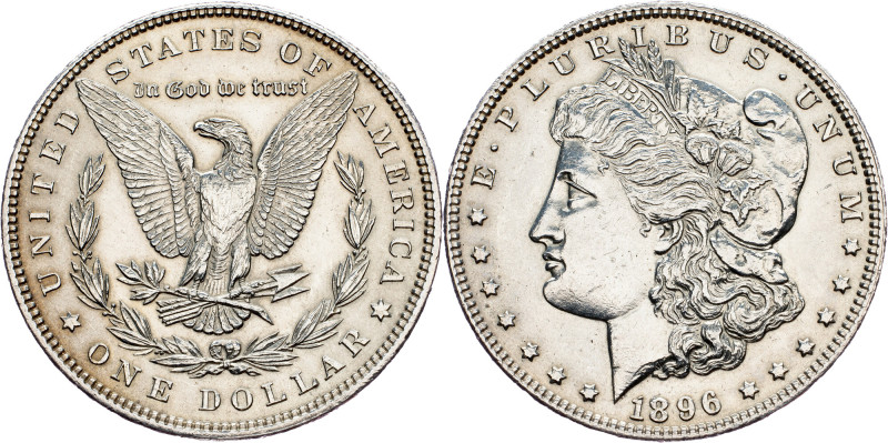 USA, Morgan Dollar 1896, Philadelphia USA, Morgan Dollar 1896, Philadelphia, Ag,...