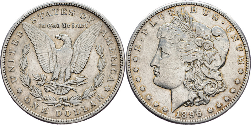 USA, Morgan Dollar 1896, San Francisco USA, Morgan Dollar 1896, San Francisco, A...