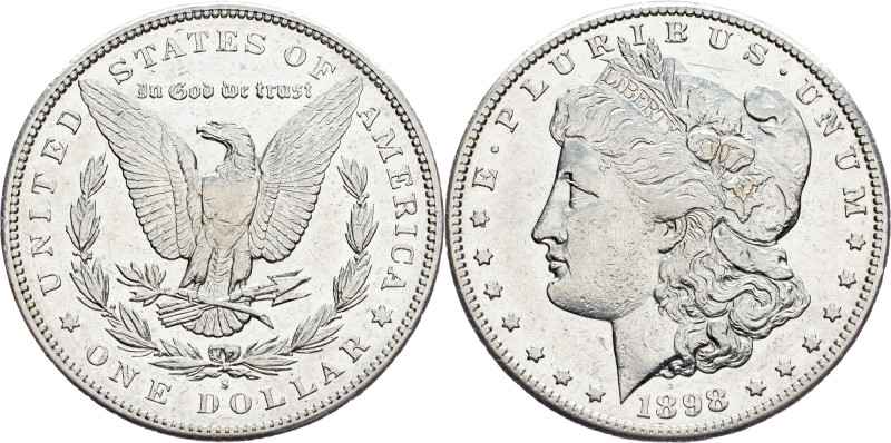 USA, Morgan Dollar 1898, San Francisco USA, Morgan Dollar 1898, San Francisco, A...