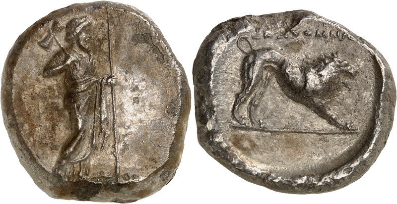 GRÈCE ANTIQUE
Carie (satrapes de), Hécatomnos (c.395-377 av. J.-C.). Tétradrach...