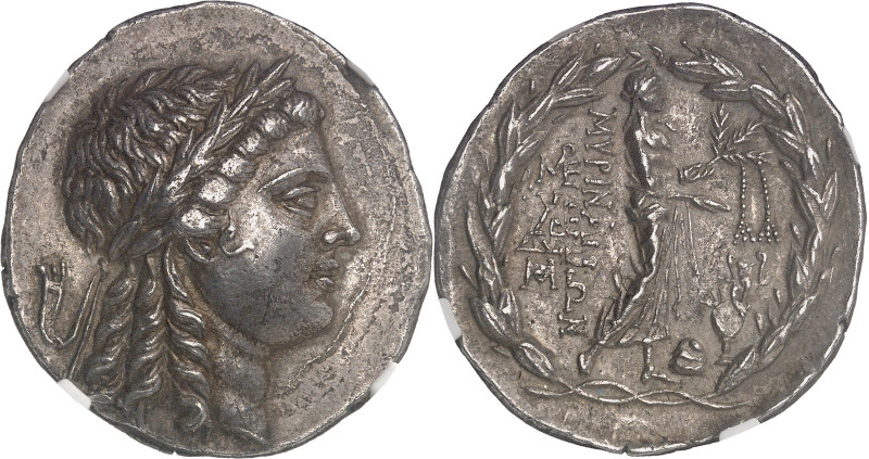GRÈCE ANTIQUE
Éolide, Myrina. Tétradrachme ND (150-140 av. J.-C.), Myrina.NGC AU...