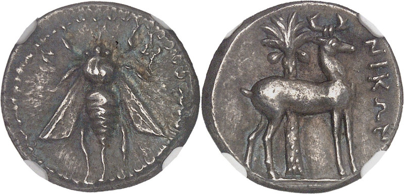 GRÈCE ANTIQUE
Ionie, Éphèse. Drachme au nom du magistrat Nikon ND (202-133 av. J...