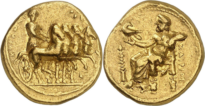 GRÈCE ANTIQUE
Cyrénaïque, Cyrène, Ophélas, gouverneur (322-308 av. J.-C.). Stat...