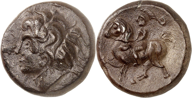 GAULE
Pannonie. Tétradrachme à la tête de Lysimaque (Typ Lysimachoskopf) ND (fin...