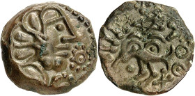 GAULE
Sénons - Groupe de Sens / Sénonais. Bronze YLLYCCI, Classe V à la rosace ND (première moitié du Ier siècle avant J.-C. et Guerre des Gaules).
Av...