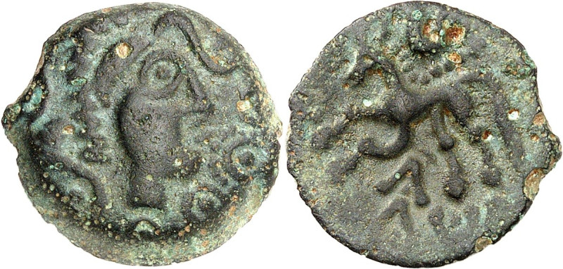 GAULE
Parisii. Bronze au cheval, PAR 16 ND (première moitié du Ier siècle avant ...