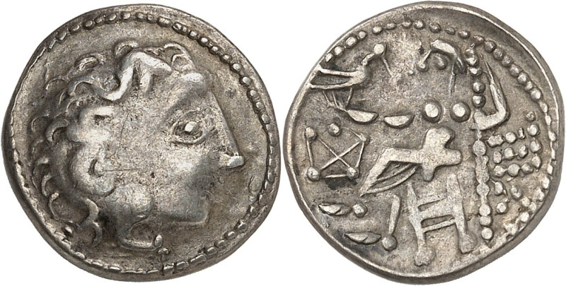 GAULE
Dacie. Drachme aux types d'Alexandre III et Philippe III ND (IIe -Ier sièc...