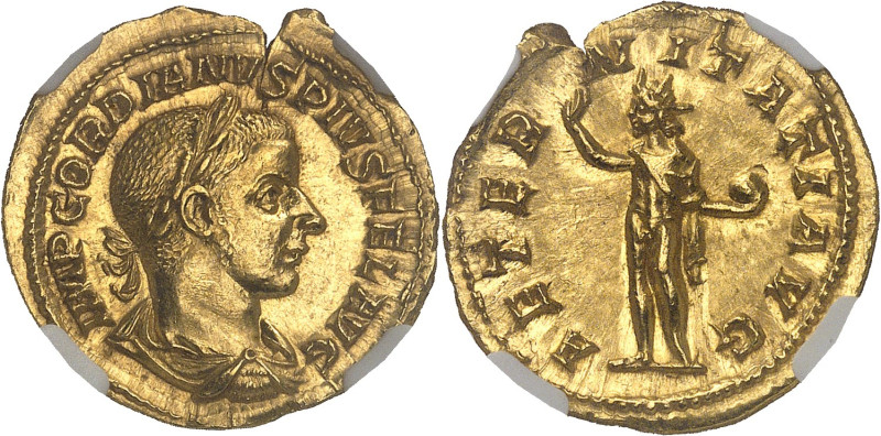 EMPIRE ROMAIN
Gordien III (238-244). Aureus 241-243, Rome.NGC Ch MS 5/5 5/5 Fine...