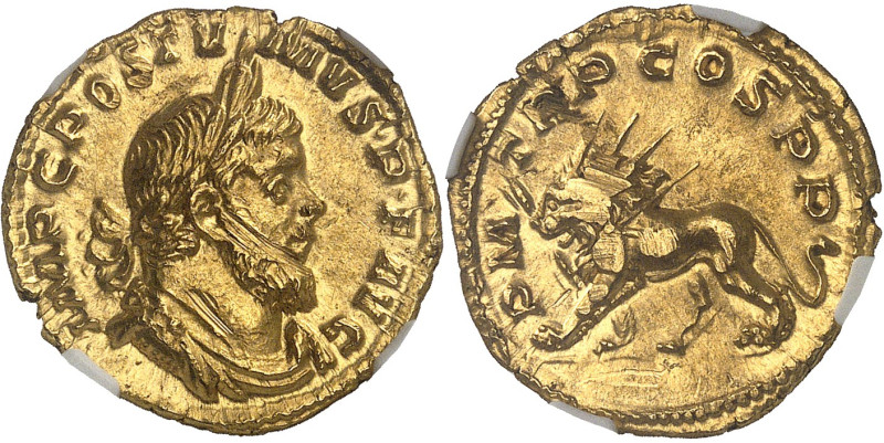 EMPIRE ROMAIN
Postume (260-269). Aureus 259, Lyon.NGC Ch AU 5/5 2/5 scuffs (4372...