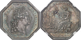 ALGÉRIE
Louis XV (1715-1774). Jeton pour la Compagnie royale d’Afrique de Marseille par N. Gatteaux 1774, Aix-en-Provence.NGC MS 62 (6633192-006).
Av....