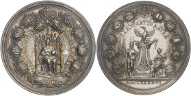 ALLEMAGNE
Bamberg (évêché de), siège vacant (juillet-septembre 1746). Médaille, vacance du siège épiscopal, par Peter Paul Werner et Johann Léonard Œx...