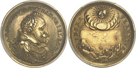 ALLEMAGNE
Bavière, Maximilien Ier, duc puis prince-électeur (1597-1651). Médaille au module d’1 1/2 ducat, Traités de Paix d’Ulm et de Westphalie ND (...
