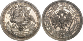 AUTRICHE
Charles VI (1711-1740). Médaille, Paix entre la France et l’Empire, fin de la Guerre de succession de Pologne, par P. P. Werner 1737, Nurembe...
