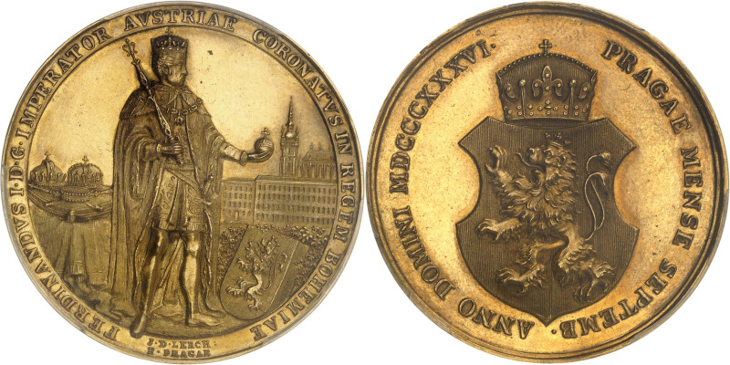 AUTRICHE
Ferdinand Ier (1835-1848). Médaille d’Or au module de 4 1/2 ducats, Cou...