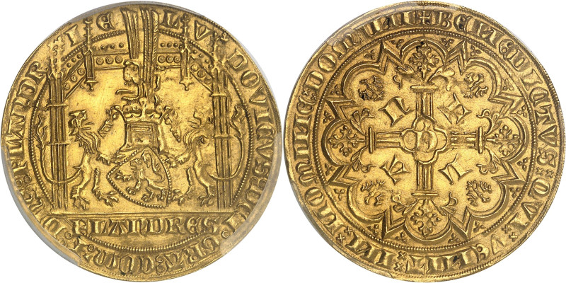 BELGIQUE
Flandres (comté de), Louis de Male (1346-1384). Grand heaume d’Or ou Vi...