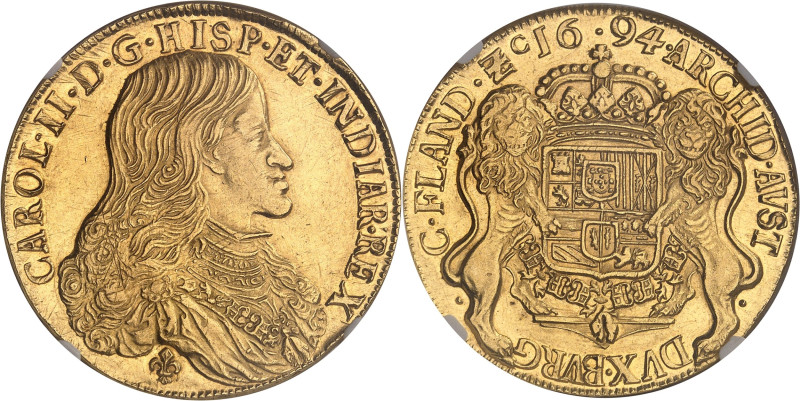 BELGIQUE
Flandres (comté de), Charles II (1665-1700). 8 souverains 1694, Bruges....