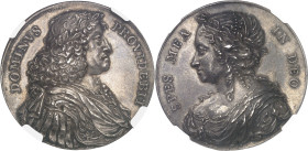 DANEMARK
Frédéric III (1648-1670). Médaille, le roi Frédéric III et la reine Sophie-Amélie de Brunswick-Calenberg, par Éric Parise ND (c.1659), Copenh...