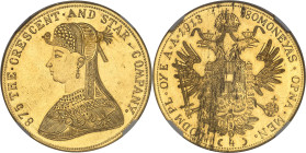 ÉGYPTE
Abbas II Hilmi, khédive (1892-1914). 4 ducats publicitaire du magasin “The crescent and star company”, imitation de François-Joseph d’Autriche ...