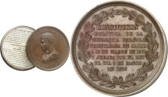 ESPAGNE
Ferdinand VII (1808-1833). Médaille-boîte, promulgation de la Constitution à Cadix le 19 mars 1812, jurée par le Roi le 9 mars 1820, par Henri...