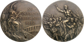 FINLANDE
République. Médaille de bronze, XVe Jeux Olympiques d’Helsinki, par Giuseppe Cassoli 1952.NGC MS 62 BN (6632265-025).
Av. XV OLYMPIA HELSINKI...