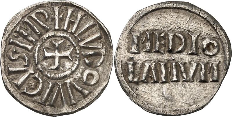 FRANCE / CAROLINGIENS
Louis le Pieux (814-840). Denier, classe II ND (819-822), ...