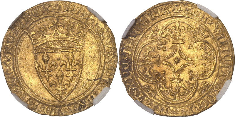 FRANCE / CAPÉTIENS
Charles VI (1380-1422). Écu d’or à la couronne, 4e émission N...
