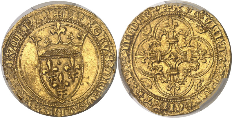 FRANCE / CAPÉTIENS
Charles VI (1380-1422). Écu d’or à la couronne, 5e émission N...