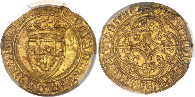 FRANCE / CAPÉTIENS
Charles VI (1380-1422). Écu d’or à la couronne, 5e émission N...