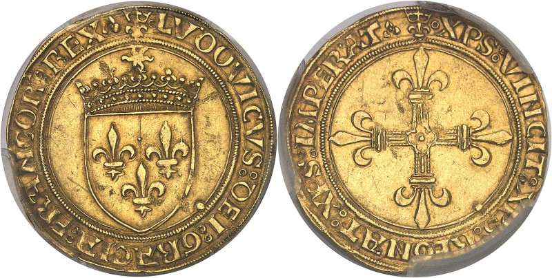 FRANCE / CAPÉTIENS
Louis XII (1498-1514). Écu d’or au soleil ND (1498), Lyon.PCG...