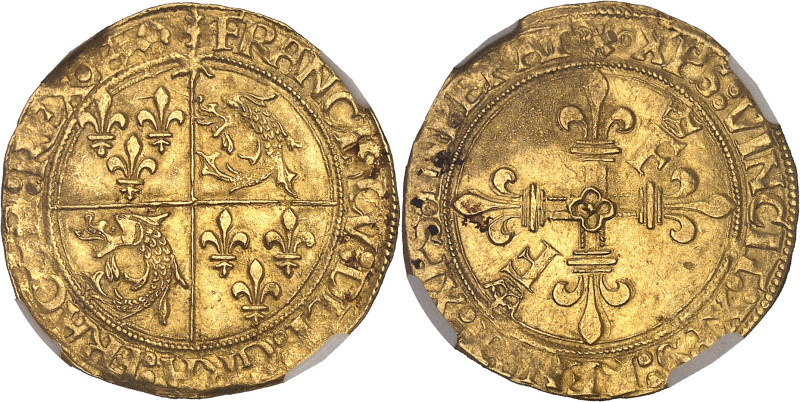FRANCE / CAPÉTIENS
François Ier (1515-1547). Écu d’or au soleil du Dauphiné, 2e ...