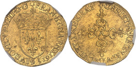 FRANCE / CAPÉTIENS
Louis XIII (1610-1643). Écu d’or au soleil, 1er type 1615, A, Paris.NGC UNC DETAILS BRUSHED (6633790-012).
Av. (à 6 h.) (différent)...