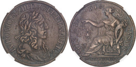 FRANCE / CAPÉTIENS
Louis XIII (1610-1643). Fonte ancienne en bronze, de l’écu de 60 sols à la Monnaie assise, par J. Warin 1641, Paris.NGC AU DETAILS ...