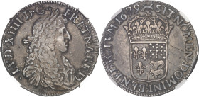 FRANCE / CAPÉTIENS
Louis XIV (1643-1715). Écu de Béarn au buste juvénile 1679, Pau.NGC XF DETAILS REV SCRATCHED (6633193-124).
Av. LVD. XIIII. D. G. (...