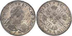 FRANCE / CAPÉTIENS
Louis XV (1715-1774). Demi-écu aux huit L 1725, A, Paris.PCGS UNC Detail Cleaned (45567499).
Av. LVD. XV. D. G. FR. ET. NAV. REX. B...