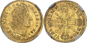 FRANCE / CAPÉTIENS
Louis XIV (1643-1715). Louis aux huit L et aux insignes, réformation 1702, S, Reims.NGC AU 58 (6633193-030).
Av. LVD. XIIII. D. G (...