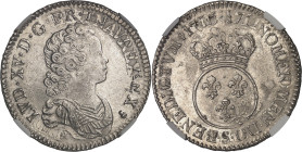 FRANCE / CAPÉTIENS
Louis XV (1715-1774). Demi-écu dit Vertugadin 1716, S, Reims.NGC UNC DETAILS OBV CLEANED (6633192-036).
Av. LVD. XV. D. G. FR. ET. ...