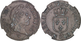 FRANCE / CAPÉTIENS
Louis XV (1715-1774). Demi-sol à la vieille tête 1769, S, Reims.NGC MS 61 BN (6633192-044).
Av. LUDOV. XV. D. GRATIA.. Tête laurée ...
