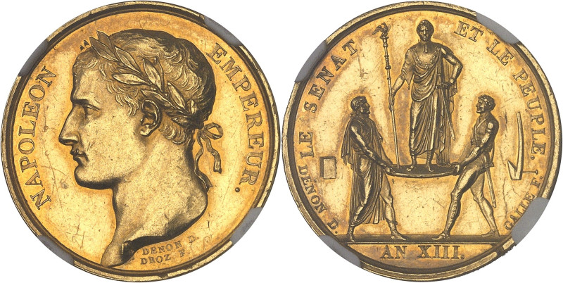 FRANCE
Premier Empire / Napoléon Ier (1804-1814). Médaille d’Or, le sacre de Nap...