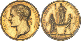FRANCE
Premier Empire / Napoléon Ier (1804-1814). Médaille d’Or, le sacre de Napoléon Ier, par Denon, Droz et Galle An XIII (1804), Paris.NGC MS 61 (6...