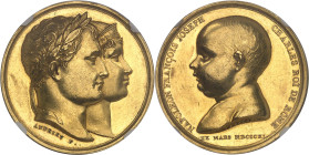 FRANCE
Premier Empire / Napoléon Ier (1804-1814). Médaille d’Or, naissance du roi de Rome, par Andrieu 1811, Paris.NGC MS 60 (6631354-028).
Av. Têtes ...