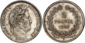 FRANCE
Louis-Philippe Ier (1830-1848). 2 francs 1840, A, Paris.PCGS MS64 (28036283).
Av. LOUIS PHILIPPE I ROI DES FRANÇAIS. Tête laurée à droite, sign...