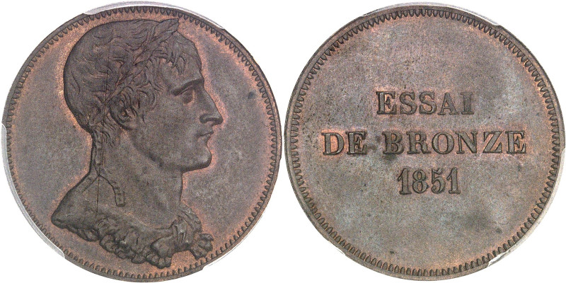 FRANCE
IIe République (1848-1852). Essai au module de 10 centimes Napoléon Bonap...