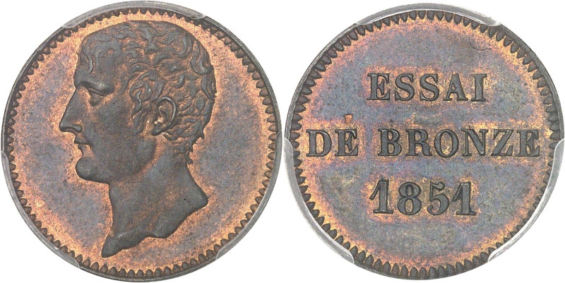 FRANCE
IIe République (1848-1852). Essai au module de 2 centimes Napoléon Bonapa...