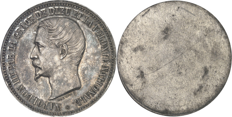 FRANCE
Second Empire / Napoléon III (1852-1870). Épreuve uniface d’avers de 5 fr...